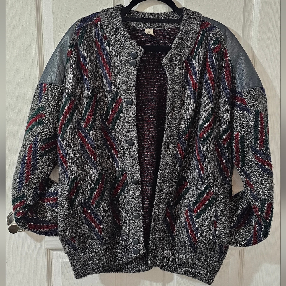 Gray Patterned Women's Sweater